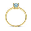 ring blauw topaas 14K geelgoud - Afbeelding 3