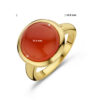 ring carneool 14K geelgoud - Afbeelding 4