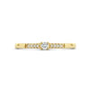 ring diamant 0.07ct h si 14K geelgoud - Afbeelding 4