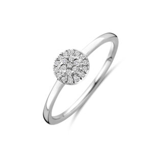 ring diamant 0.10ct h si 14K witgoud