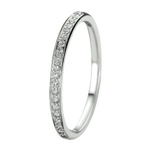 ring diamant 0.13ct h si 14K witgoud