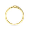 ring diamant 0.14ct h si 14K geelgoud - Afbeelding 3