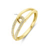 ring diamant 0.14ct h si 14K geelgoud - Afbeelding 5