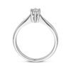 ring diamant 0.15ct h si 14K witgoud - Afbeelding 2