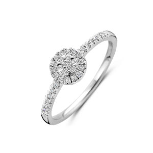 ring diamant 0.17ct h si 14K witgoud