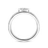 ring diamant 0.35ct h si 14K witgoud - Afbeelding 3