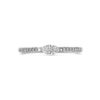 ring diamant 0.35ct h si 14K witgoud - Afbeelding 4