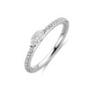 ring diamant 0.35ct h si 14K witgoud