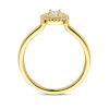 ring diamant 0.36ct h si 14K geelgoud - Afbeelding 3