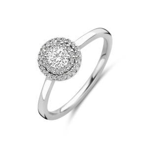 ring diamant 0.36ct h si 14K witgoud