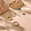ring flexibele schakel 14K geelgoud - Afbeelding 3
