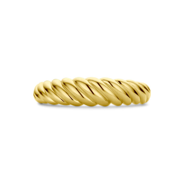 ring gedraaid 14K geelgoud - Afbeelding 4