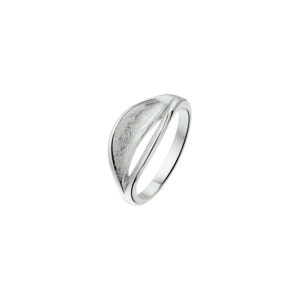 ring gescratcht poli/mat zilver gerhodineerd