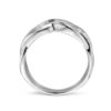 ring gevlochten zilver gerhodineerd - Afbeelding 2