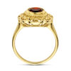 ring granaat 14K geelgoud - Afbeelding 3
