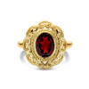 ring granaat 14K geelgoud - Afbeelding 4