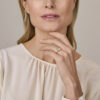 ring groen amethist 14K geelgoud - Afbeelding 2