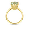 ring groen amethist 14K geelgoud - Afbeelding 3