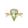 ring groen amethist 14K geelgoud - Afbeelding 4
