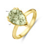 ring groen amethist 14K geelgoud - Afbeelding 5