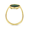 ring groen toermalijn kwarts 14K geelgoud - Afbeelding 3