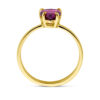 ring hart rhodoliet 14K geelgoud - Afbeelding 3