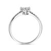 ring hart zirkonia zilver gerhodineerd - Afbeelding 2