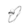 ring hartje zilver gerhodineerd
