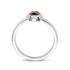 ring lieveheersbeestje zilver gerhodineerd - Afbeelding 2
