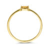ring met geboortesteen citrien november 14K geelgoud - Afbeelding 2