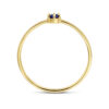 ring met geboortesteen saffier september 14K geelgoud - Afbeelding 2