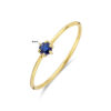 ring met geboortesteen saffier september 14K geelgoud - Afbeelding 3