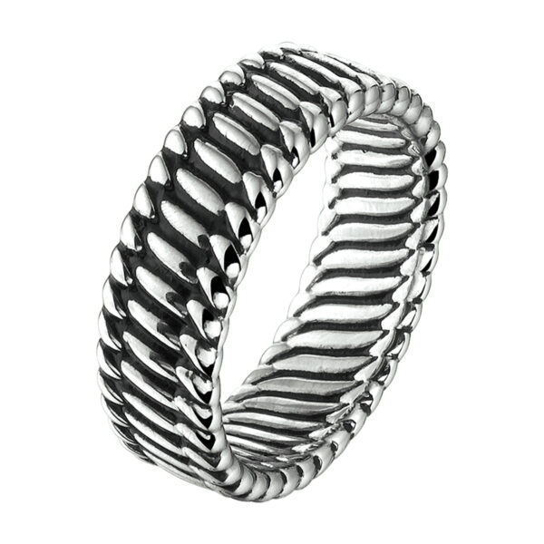 ring oxi zilver geoxideerd