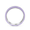 ring paars emaille en zirkonia zilver gerhodineerd - Afbeelding 3