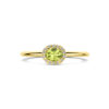 ring peridot en diamant 0.05ct h si 14K geelgoud - Afbeelding 4
