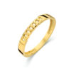 ring schakel 14K geelgoud