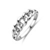 ring schakel zilver gerhodineerd