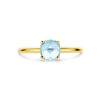 ring topaas 14K geelgoud - Afbeelding 4