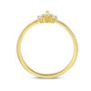 ring trilogie zirkonia 14K geelgoud - Afbeelding 2