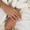 ring zirkonia 14K geelgoud - Afbeelding 2