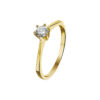 ring zirkonia 14K geelgoud - Afbeelding 2