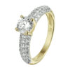 ring zirkonia 14K geelgoud