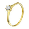 ring zirkonia 14K geelgoud