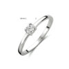 ring zirkonia 14K witgoud - Afbeelding 4