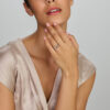 ring zirkonia zilver gerhodineerd - Afbeelding 2
