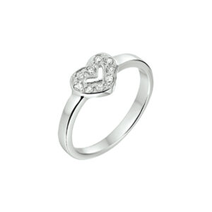 ring zirkonia zilver gerhodineerd