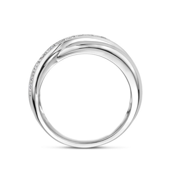 ring zirkonia zilver gerhodineerd - Afbeelding 3