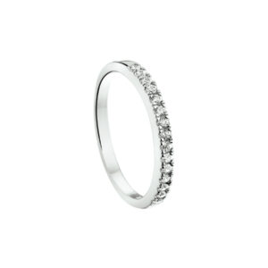 ring zirkonia zilver gerhodineerd