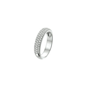 ring zirkonia zilver gerhodineerd