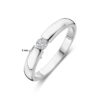 ring zirkonia zilver gerhodineerd - Afbeelding 4